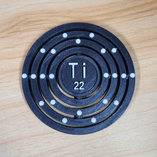 Modelo atómico (Fila 4 de la tabla periódica)