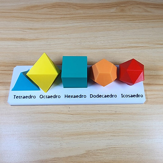Set de Sólidos Platónicos – Geometría Perfecta